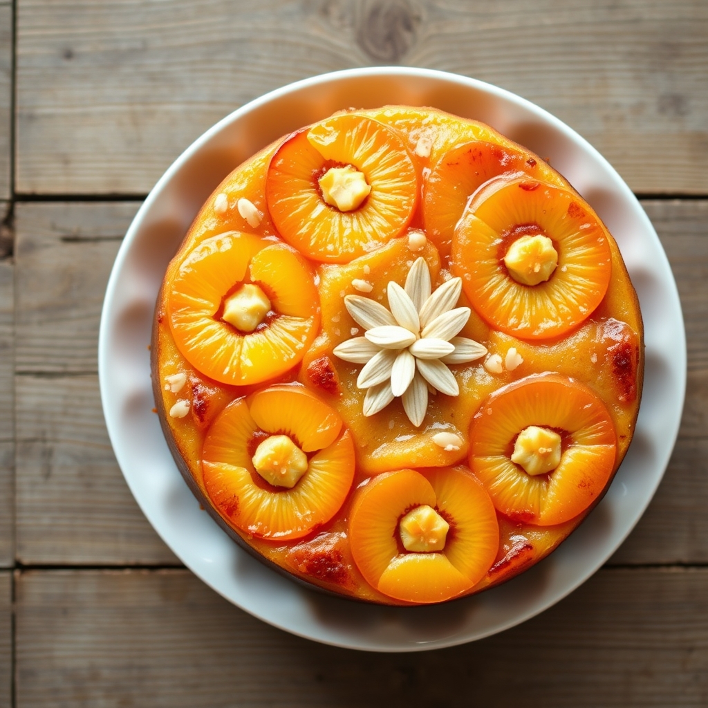 Apricot-Almond Upside Down Cake