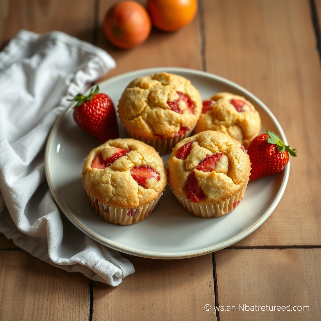 Apricot Strawberry Muffins