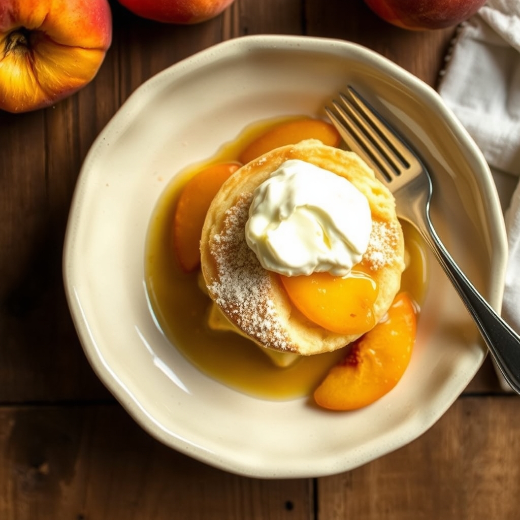 Aunt Eva'S Old Fashion Peach Shortcake