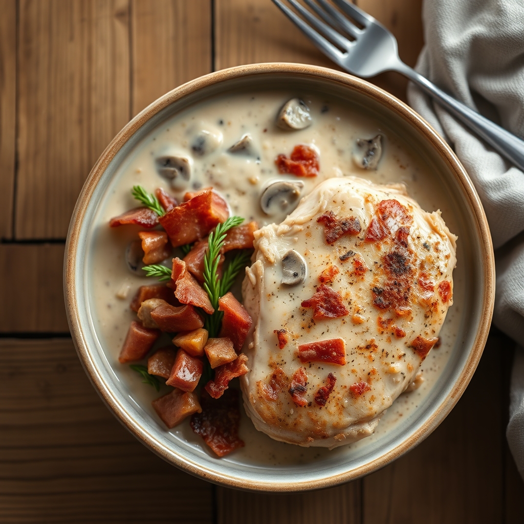 Bacon-Flavored Chicken Breasts