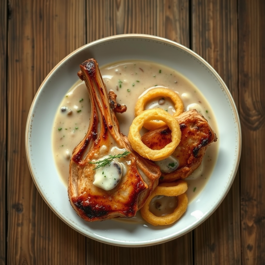 Baked Pork Chops And Sour Cream