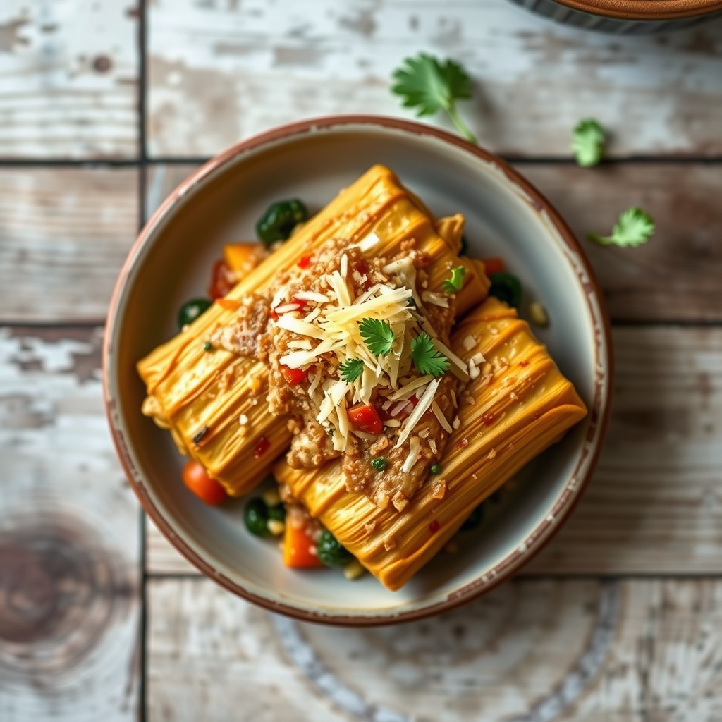 Baked Vegetables Tamale