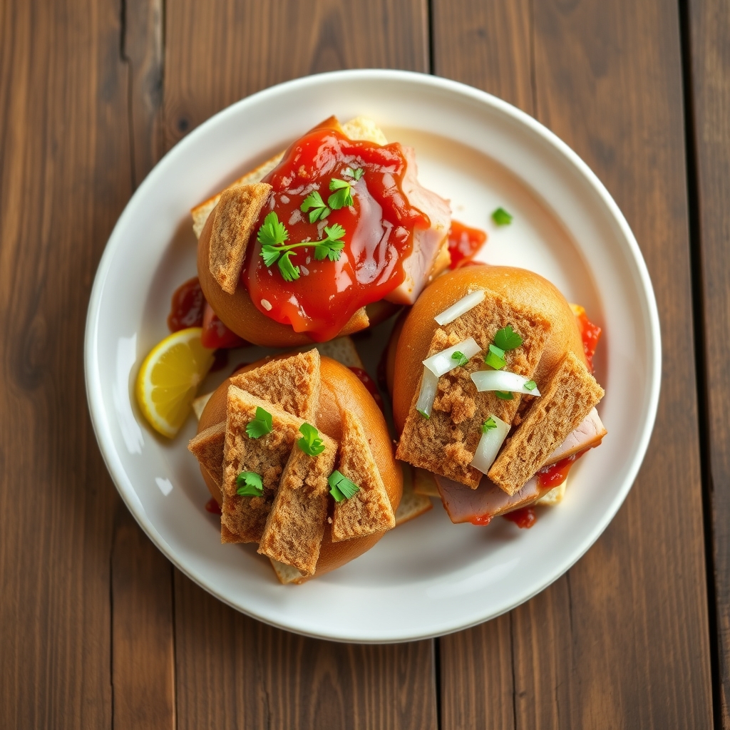 Barbecue Ham Sandwiches