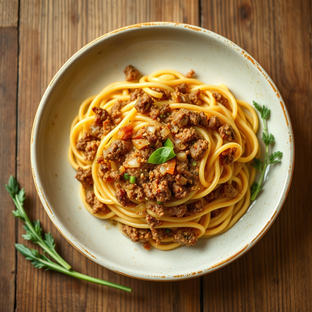 Beefy Noodle Cheese Bake