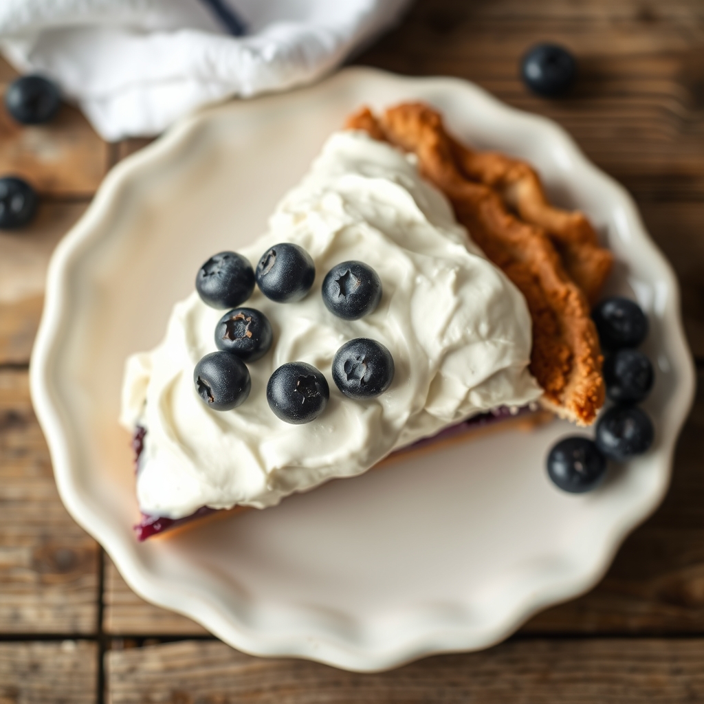 Blueberry Cream Pie