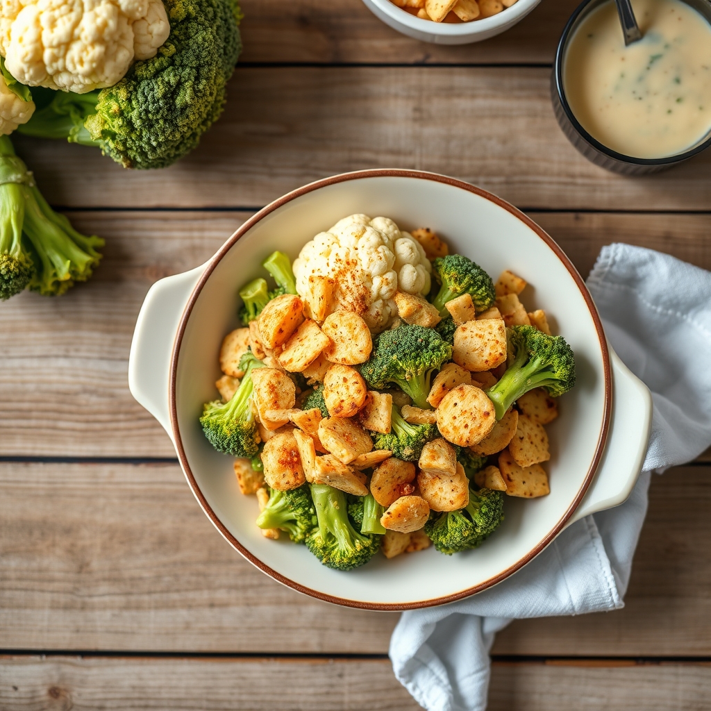 Broccoli-Cauliflower Bake