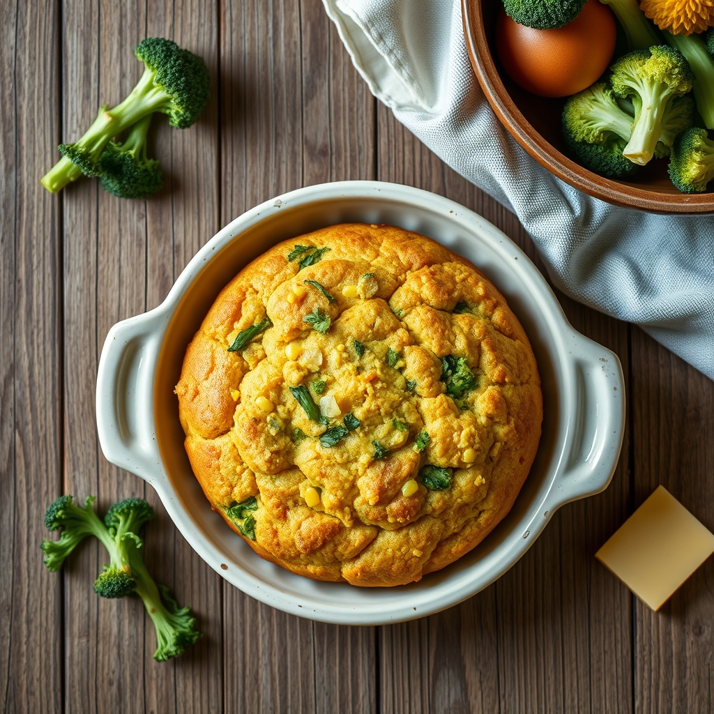 Broccoli Corn Muffin Bread