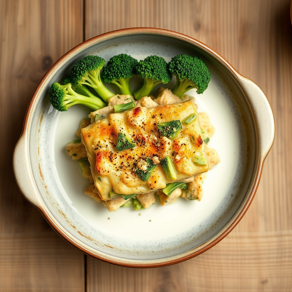 Broccoli Topped Tuna Bake