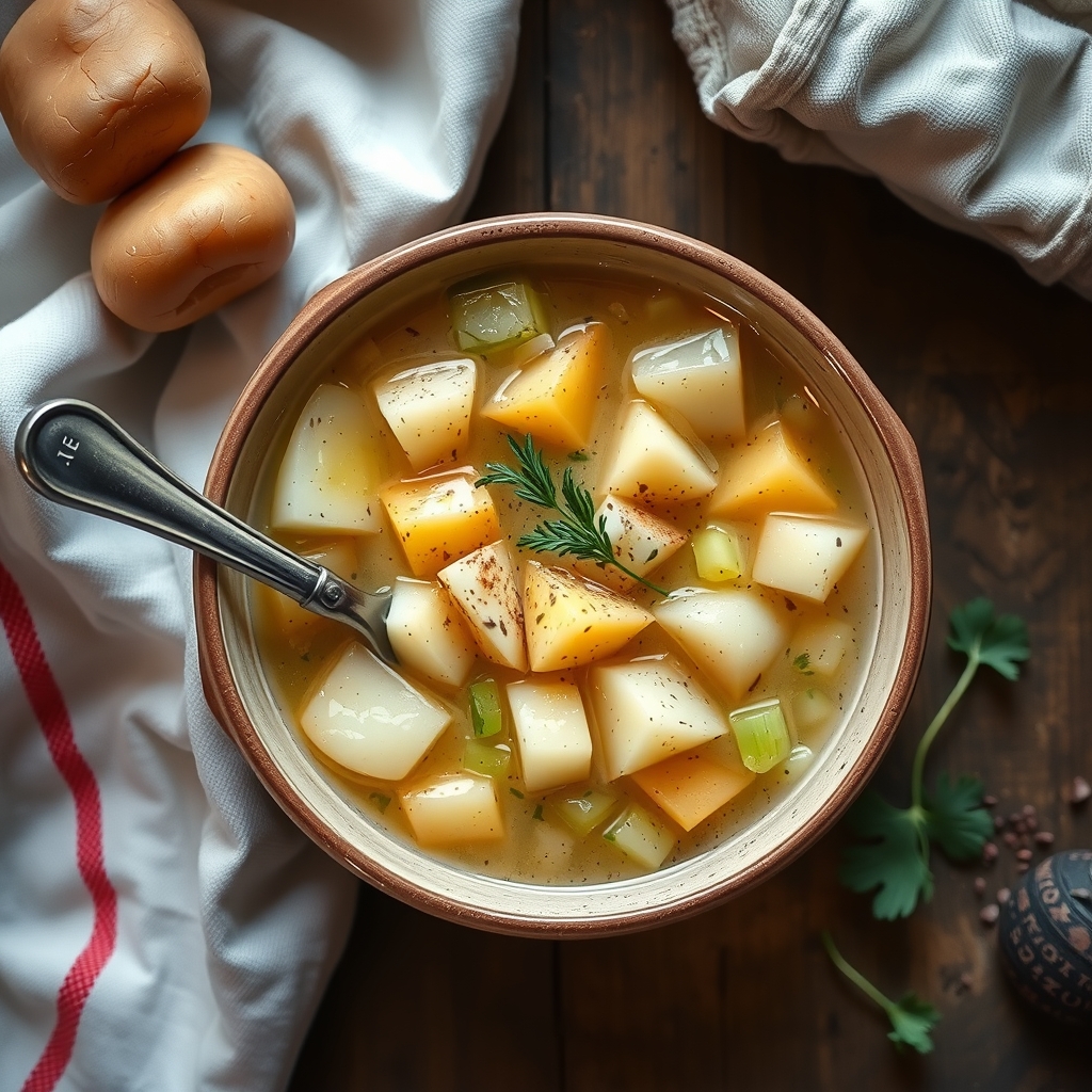 Brown Flour Potato Soup