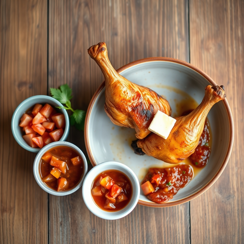 Browned Chicken And Salsa