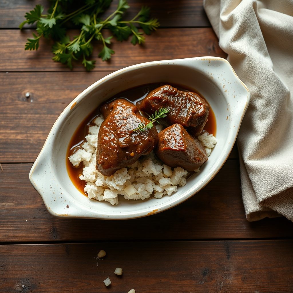 Calf Liver Braised In Wine