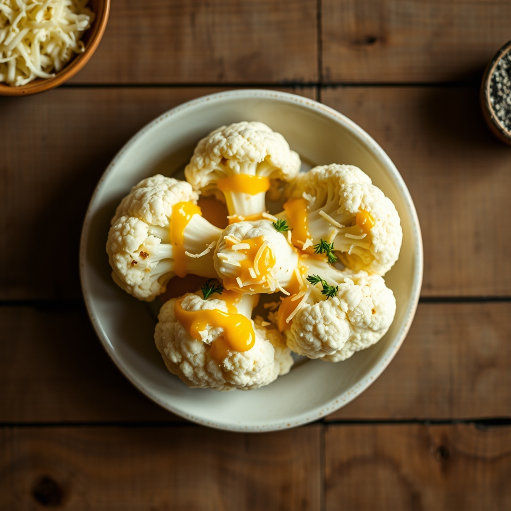 Cauliflower With Mustard Sauce