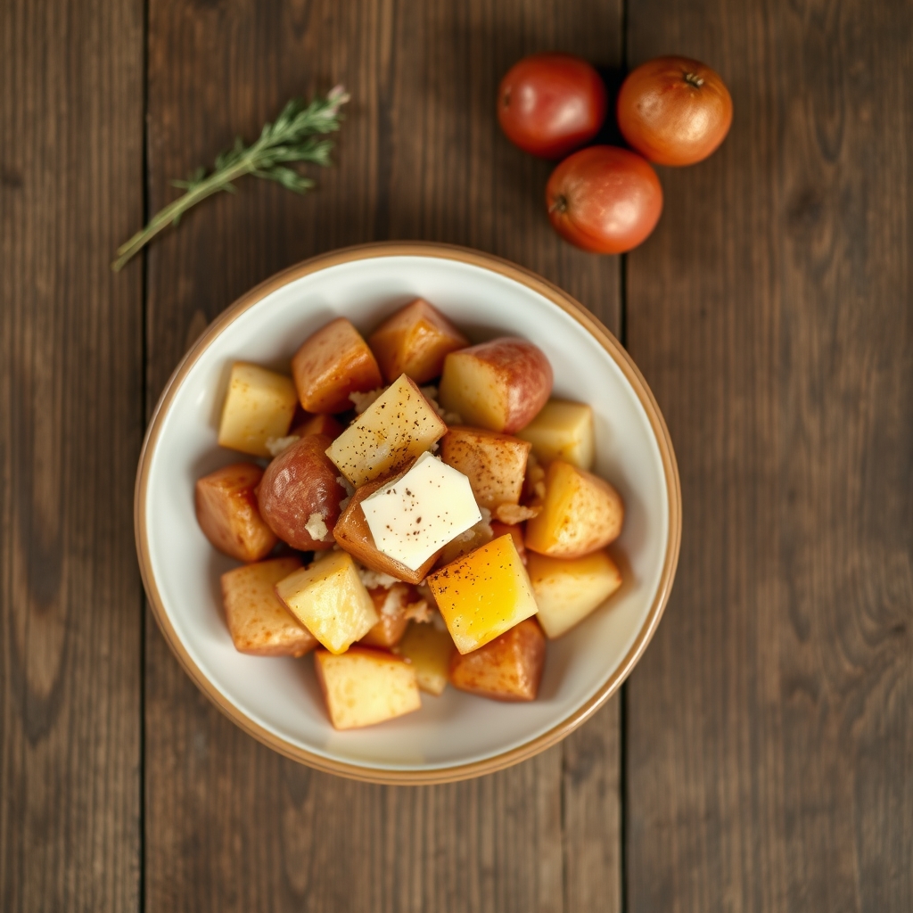 Cheese And Onion Potatoes