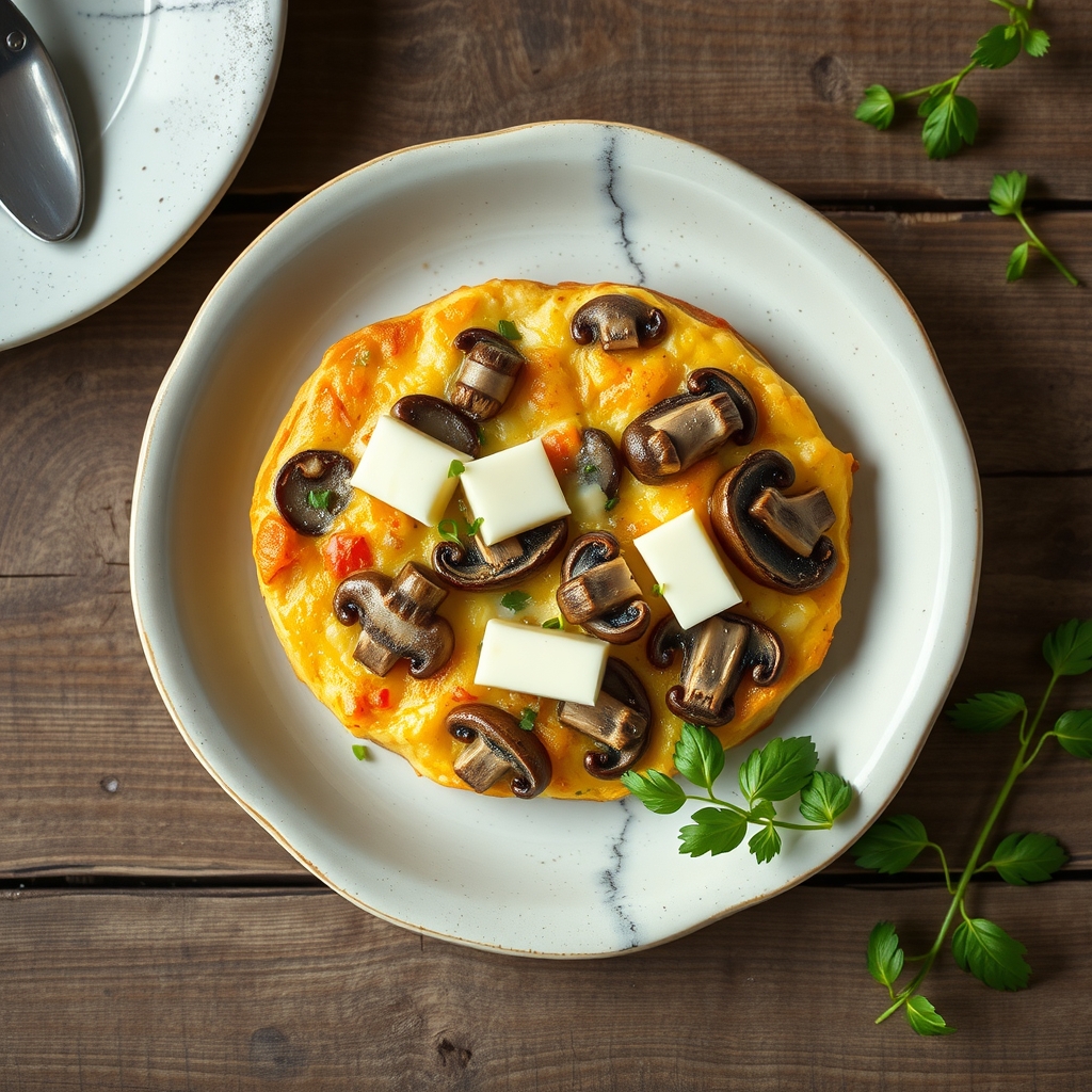 Cheese Mushroom Frittata