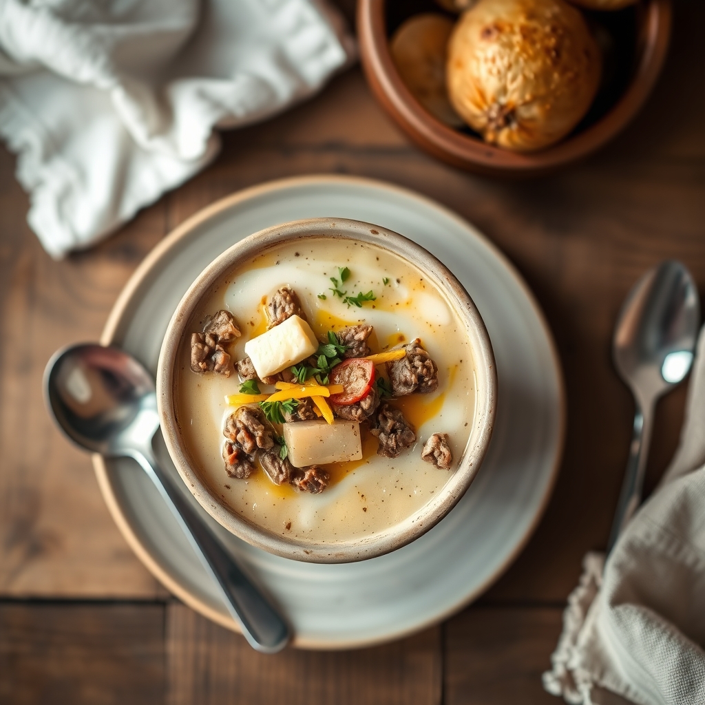 Cheeseburger Potato Soup