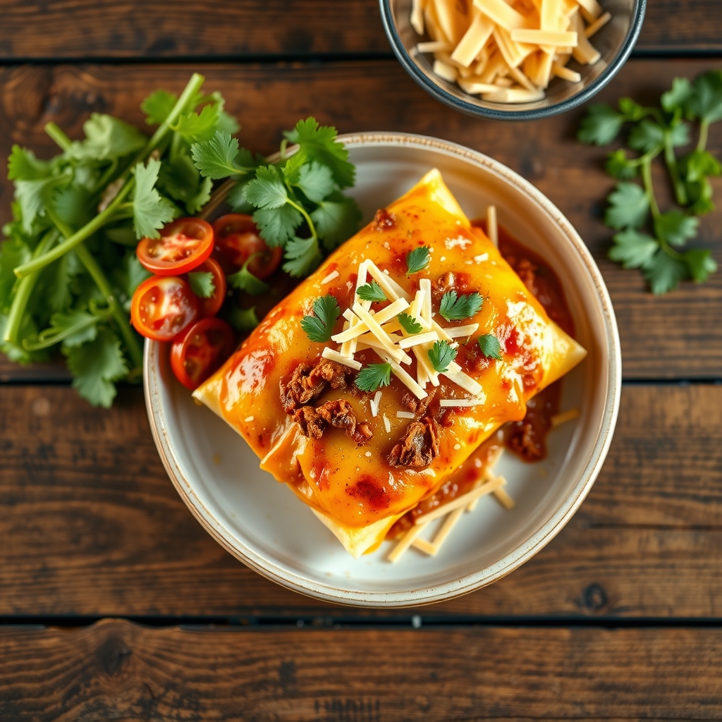 Cheesy Beef Enchiladas