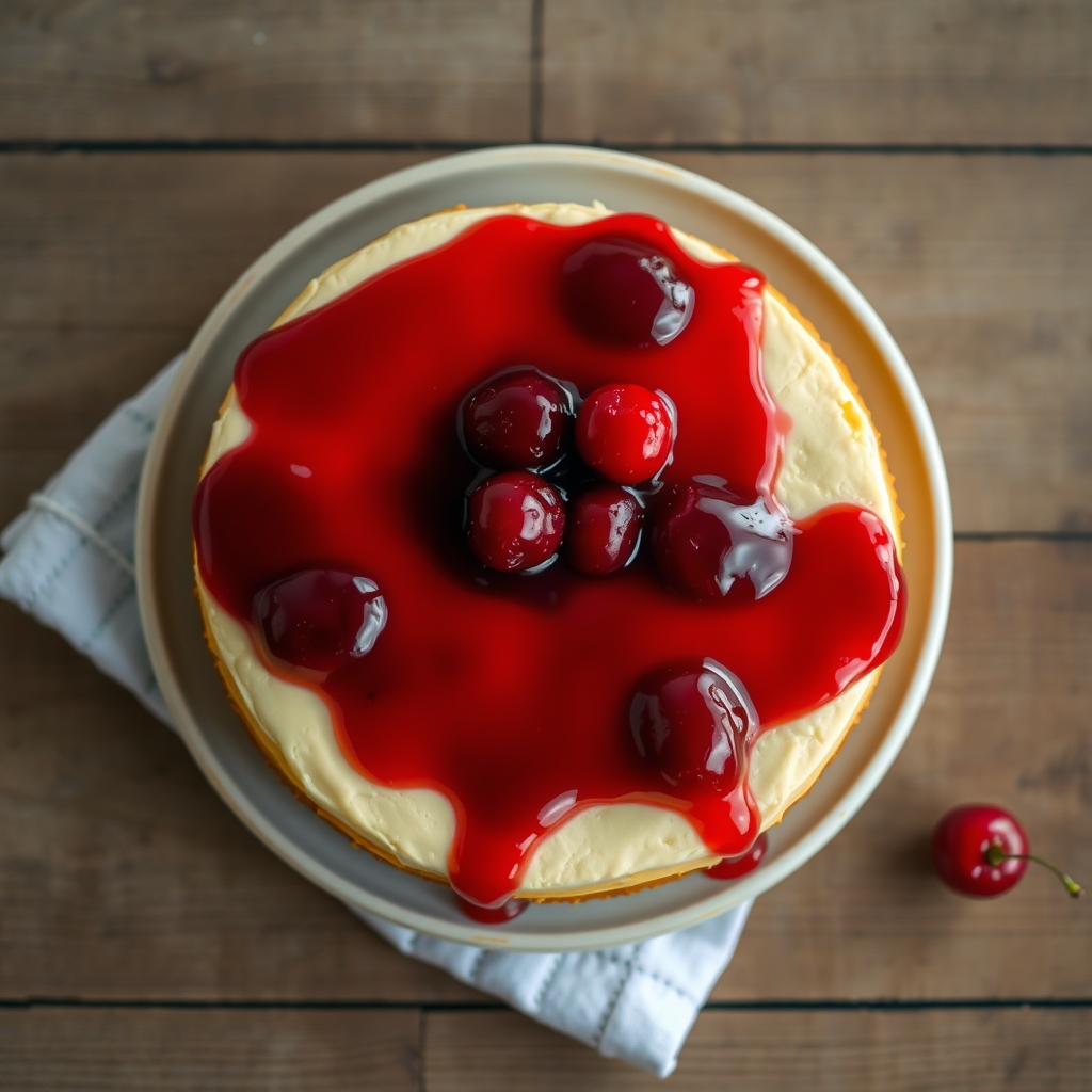 Cherry Topped Cheesecake