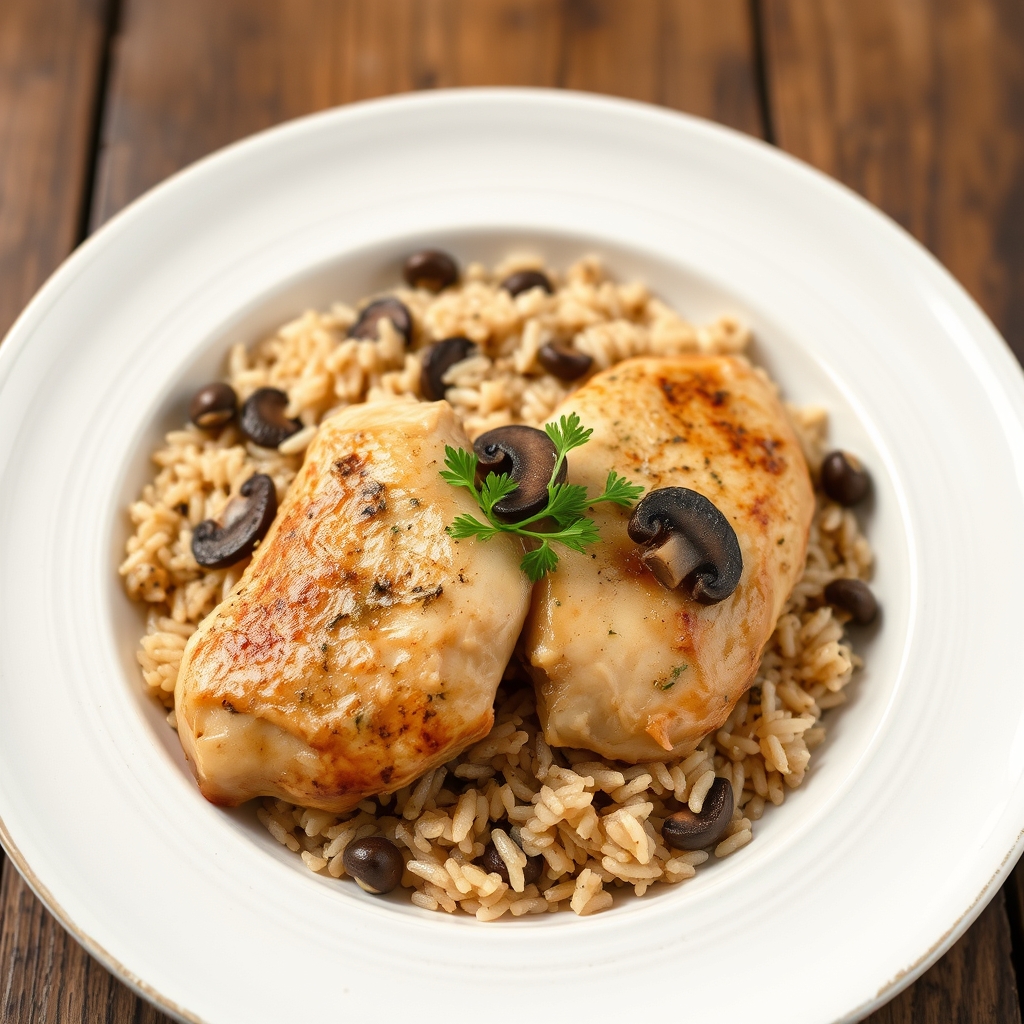 Chicken Breasts With Wild Rice