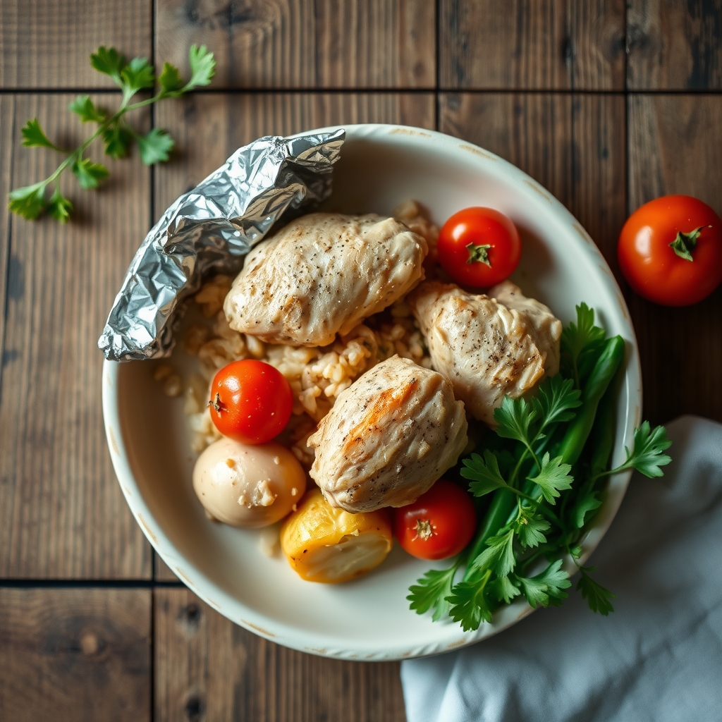 Chicken Dinner In Foil(Method: Foil)
