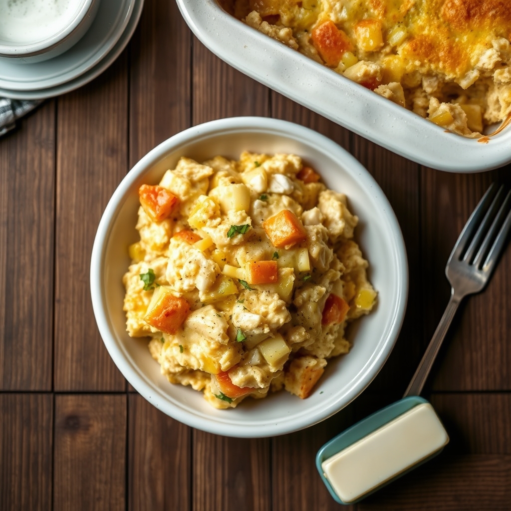 Chicken Dressing Casserole