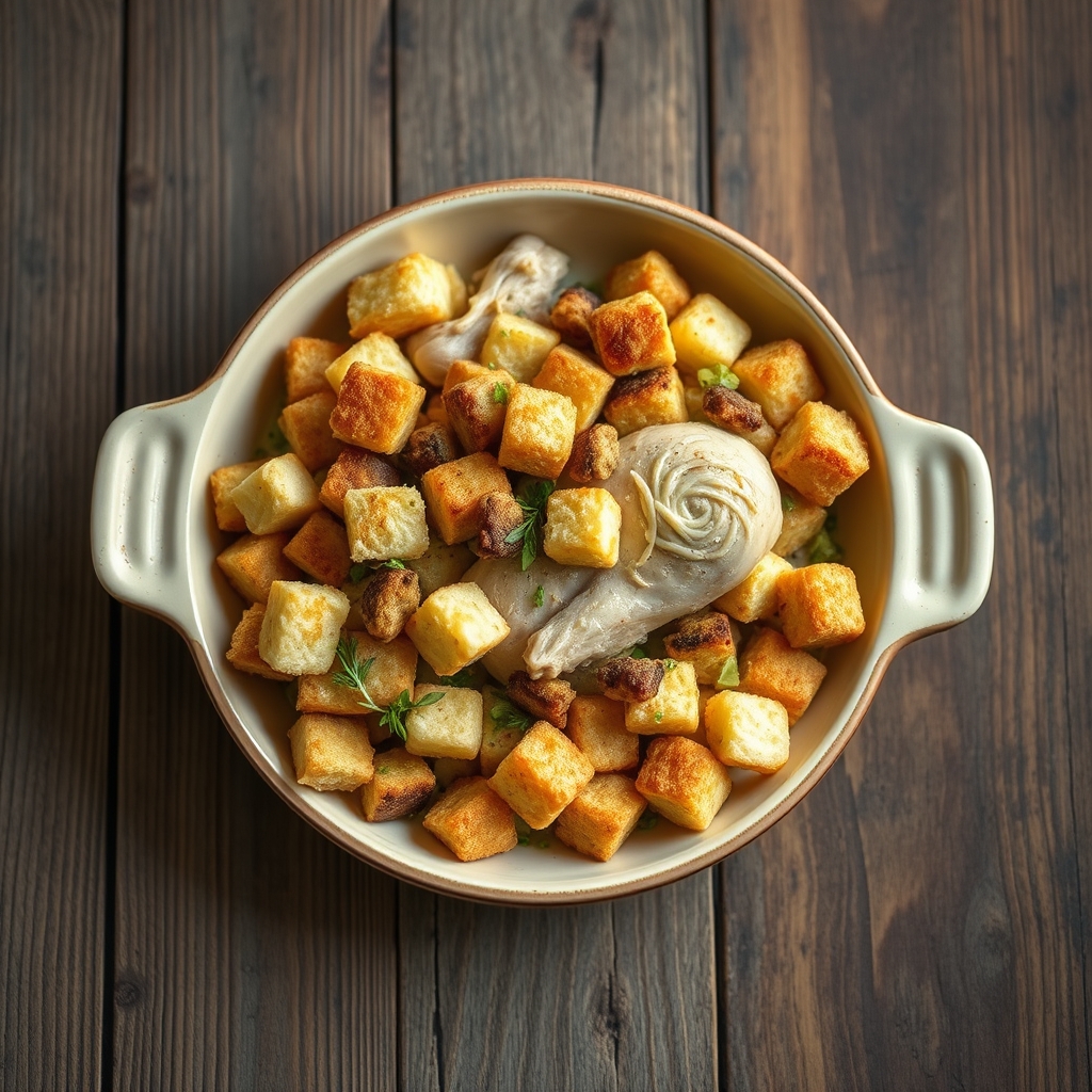 Chicken Stuffing Bake
