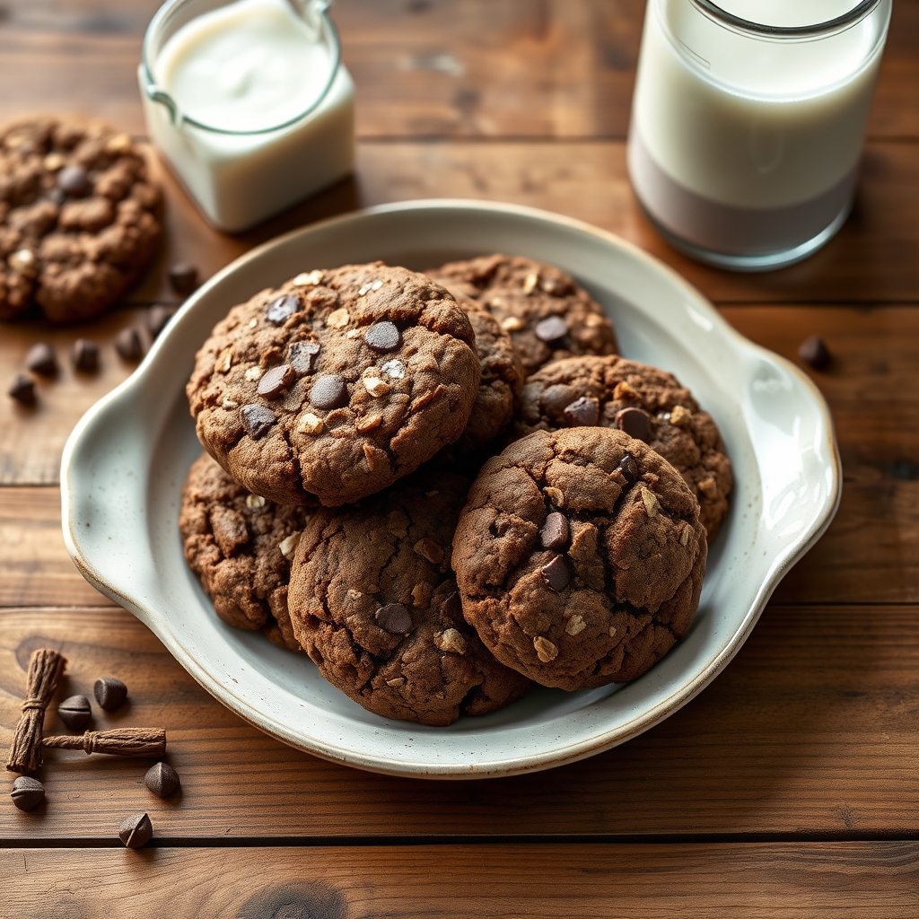 Chocolate Oatmeal Cookies