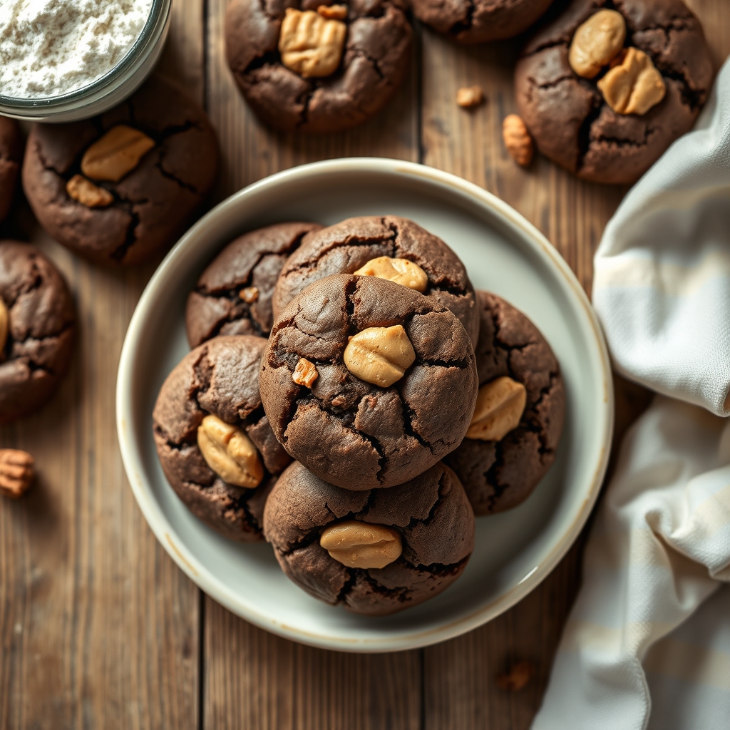 Chocolate Peanut Butter Cookies