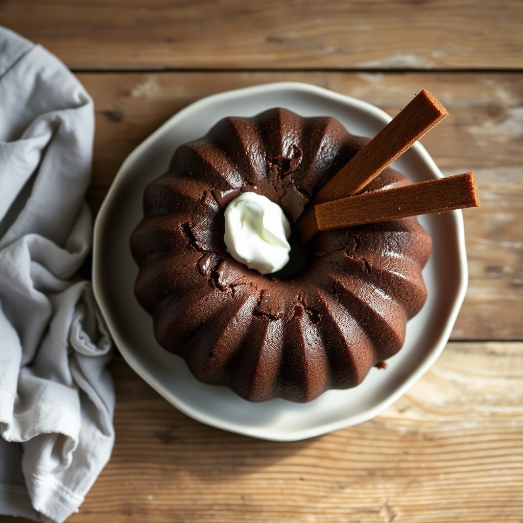 Chocolate Sour Cream Pound Cake