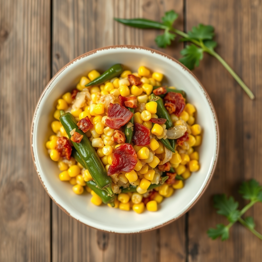 Corn Okra Casserole