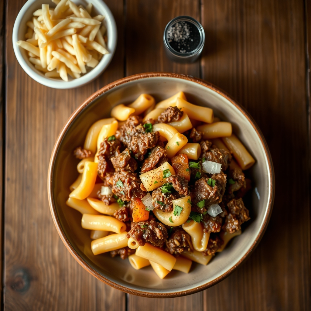 Country Style Beef And Macaroni