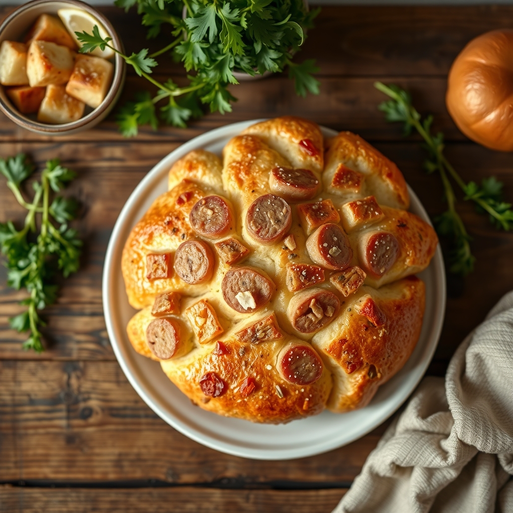 Crackling-Sausage Bread