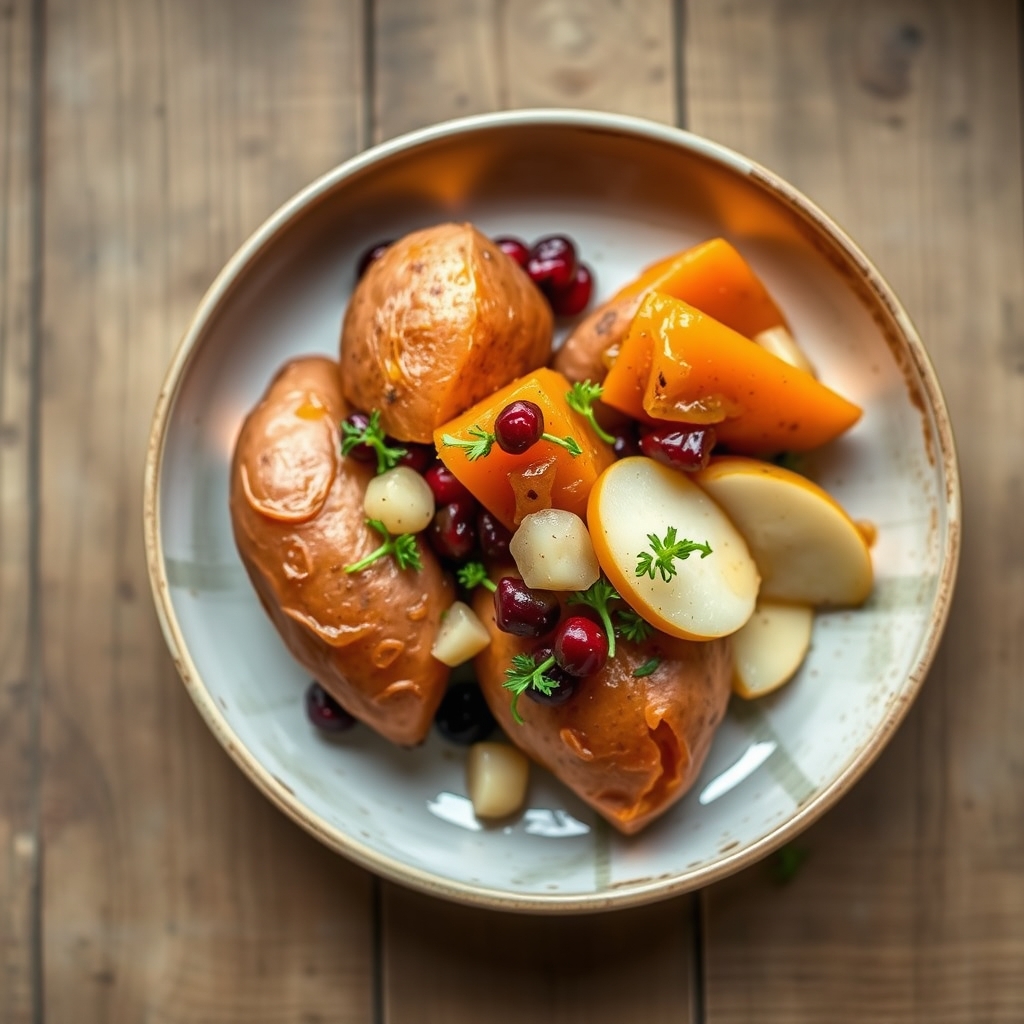 Cranberry-Apple Sweet Potatoes