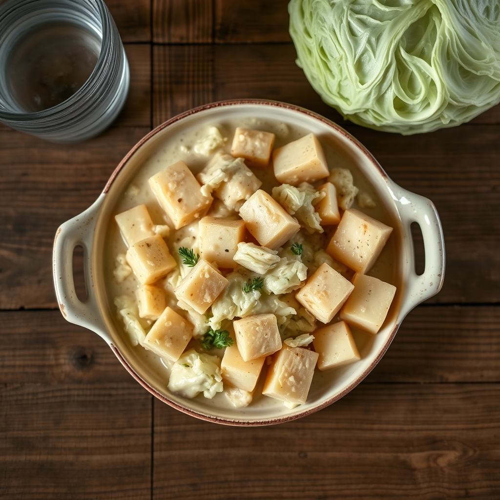 Creamed Cabbage Deluxe