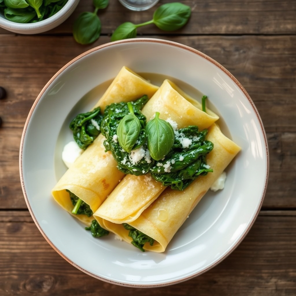 Crepes With Ricotta And Spinach