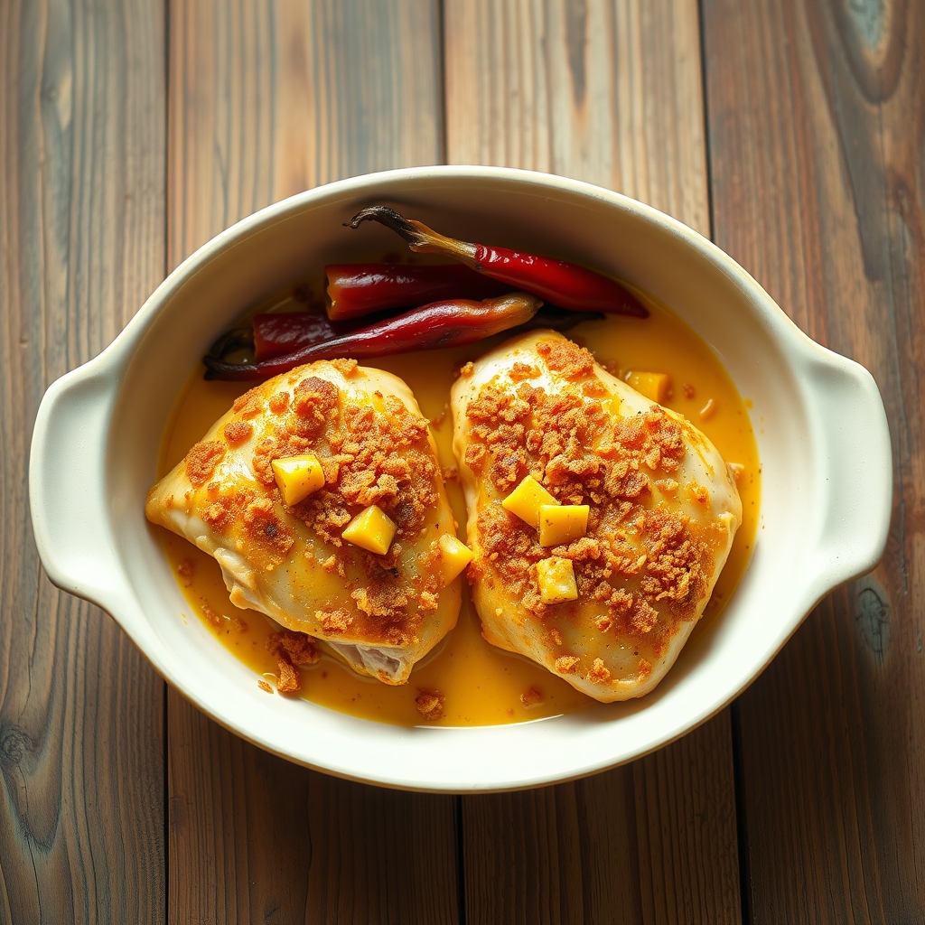 Crusty Curried Chicken