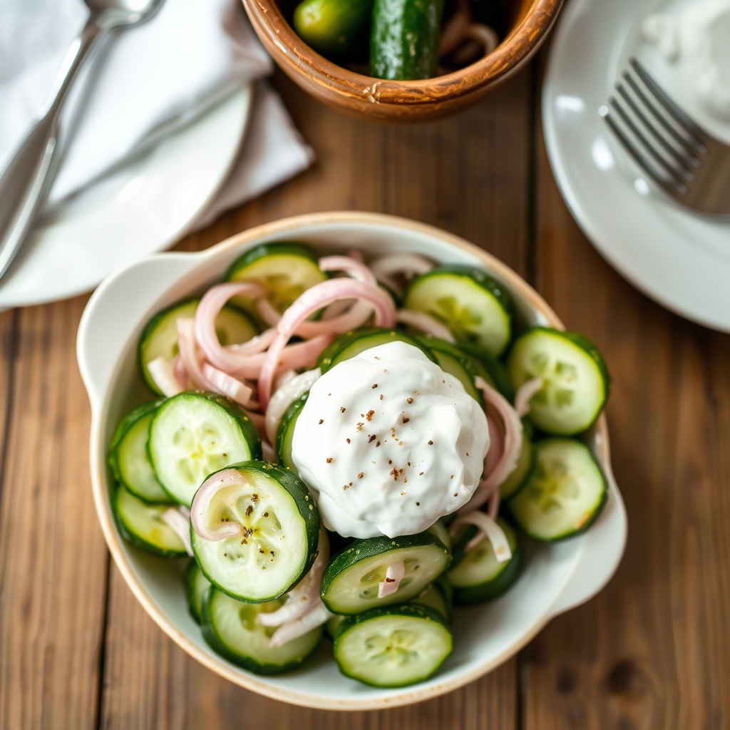 Cucumbers 'N Sour Cream