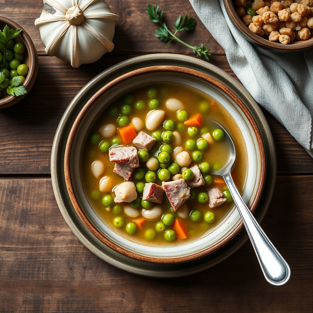 Delicious Pea And Bean Soup