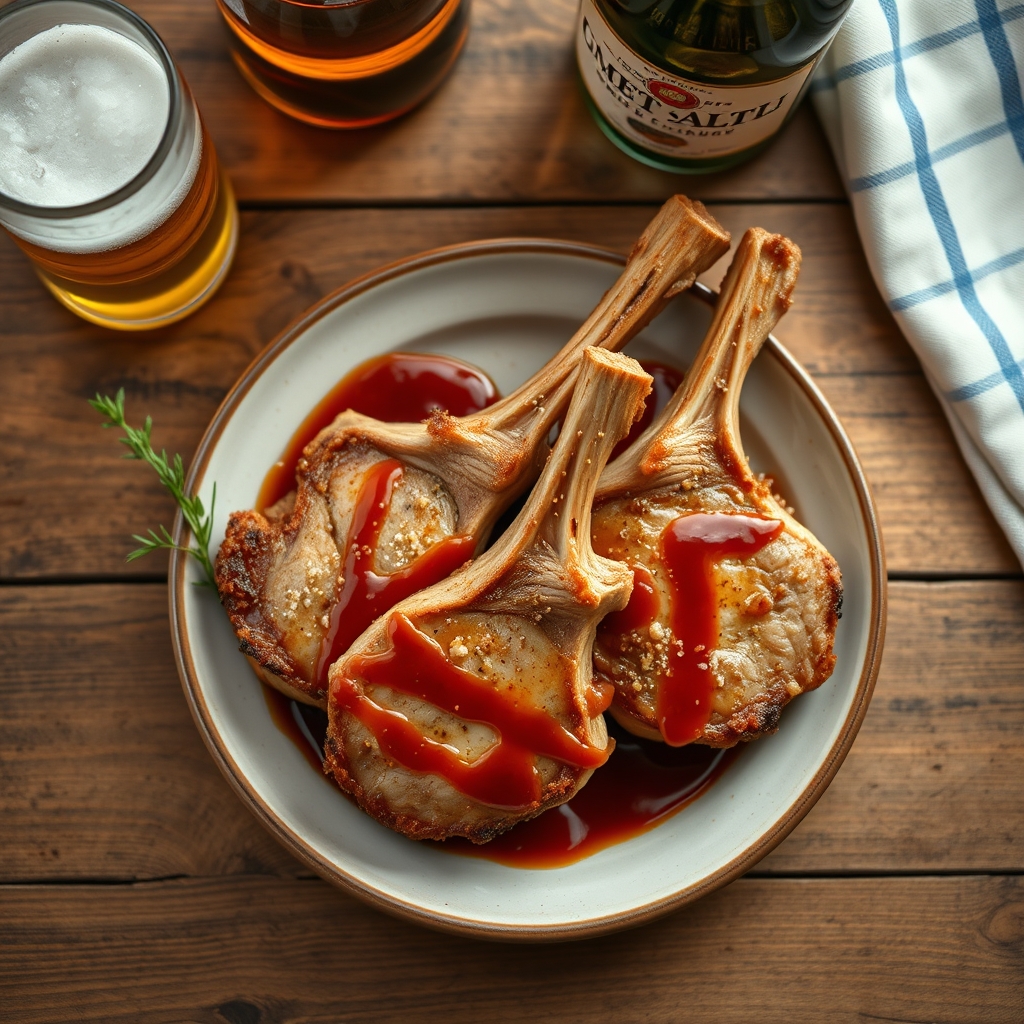 Drunken Pork Chops