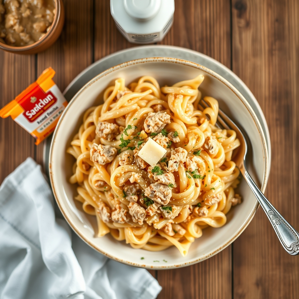 Easy Cheesy Tuna Rotini