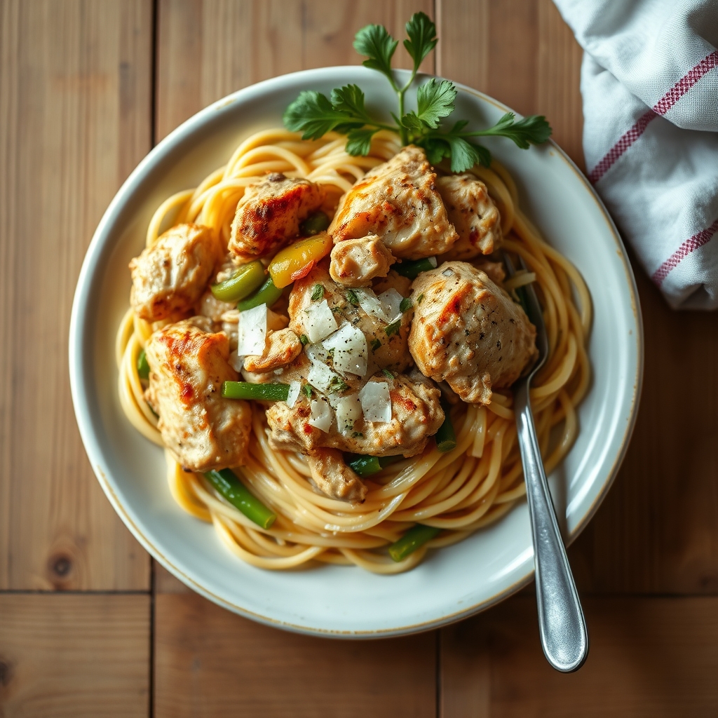 Easy Chicken And Spaghetti