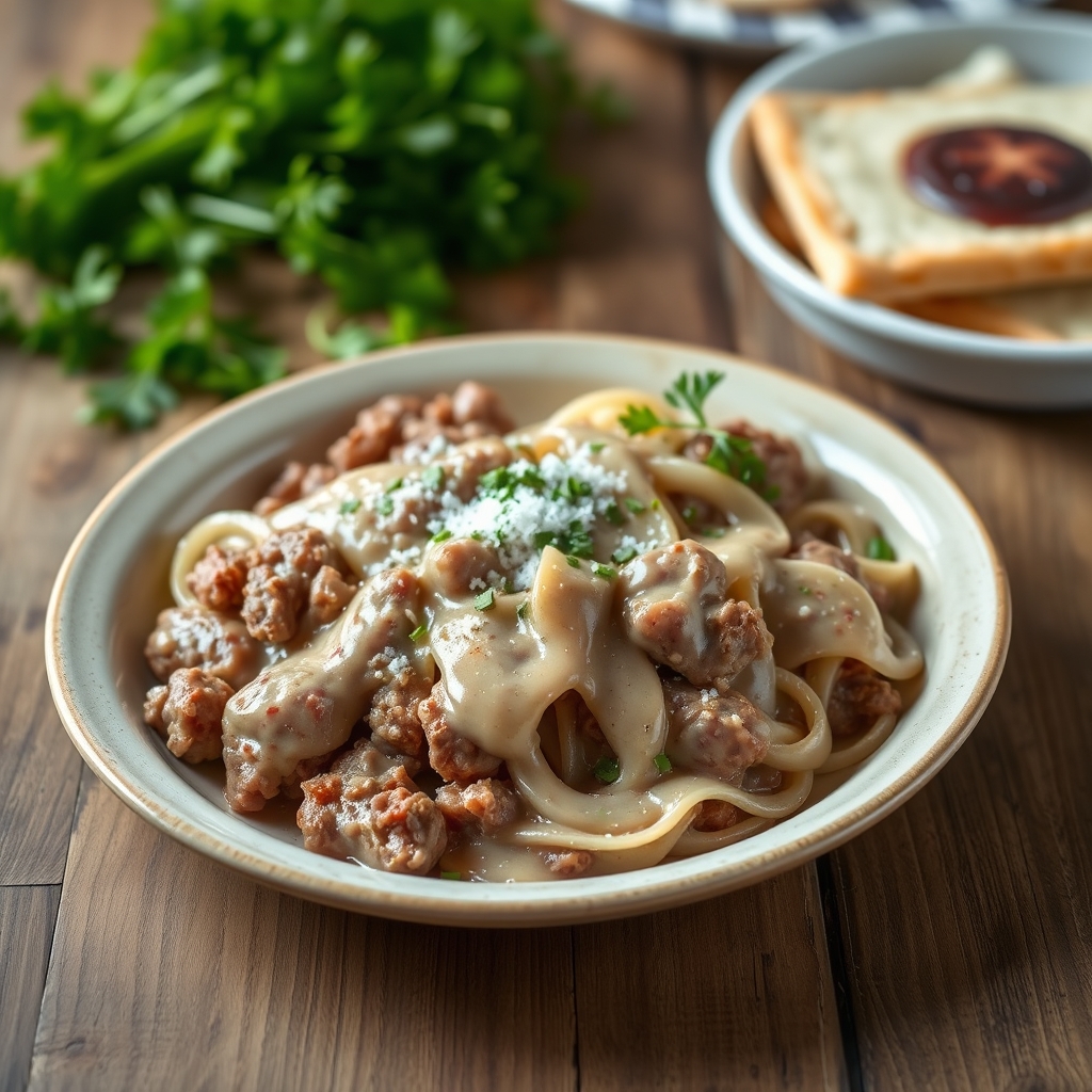 Easy Hamburger Stroganoff