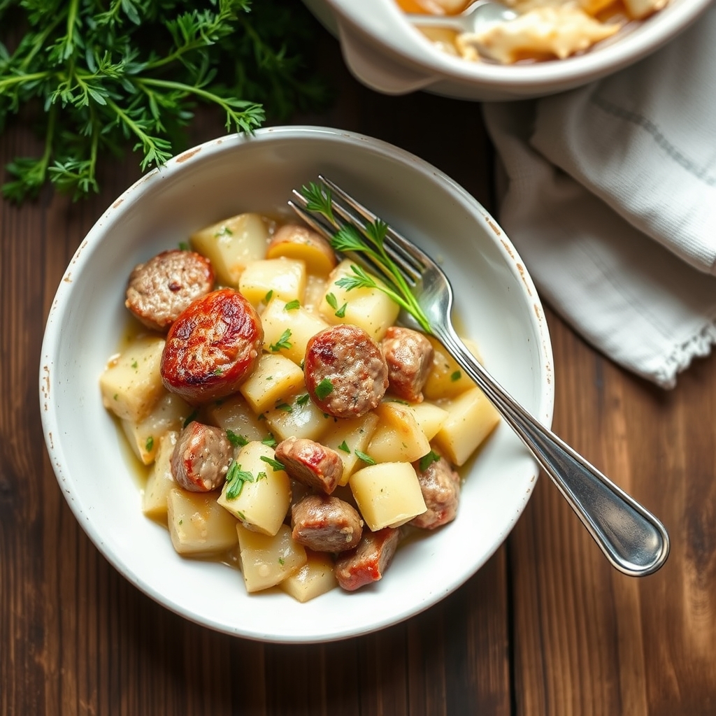 Easy Potato-Sausage Casserole