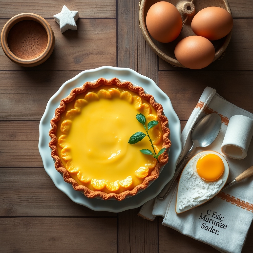 Egg Custard Pie(9-Inch Pie)