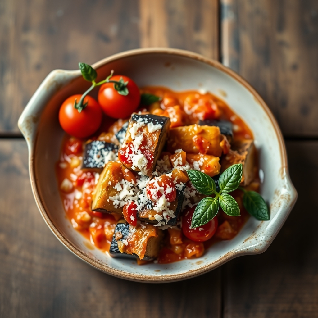 Eggplant And Tomato Casserole