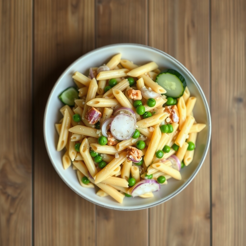 Fat-Free Pasta Salad(Use Fat-Free Honey Dijon, Ranch Or Italian Dressing)