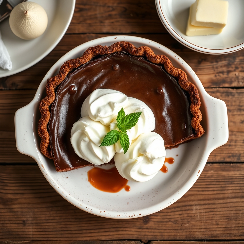 French Chocolate Pie(Serves 6)