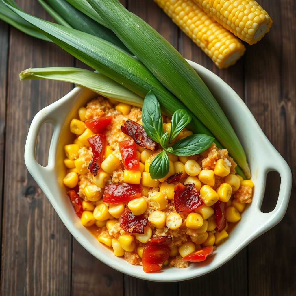 Fresh Corn And Tomato Casserole