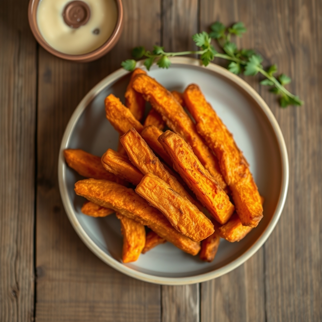 Fried Sweet Potato Strips