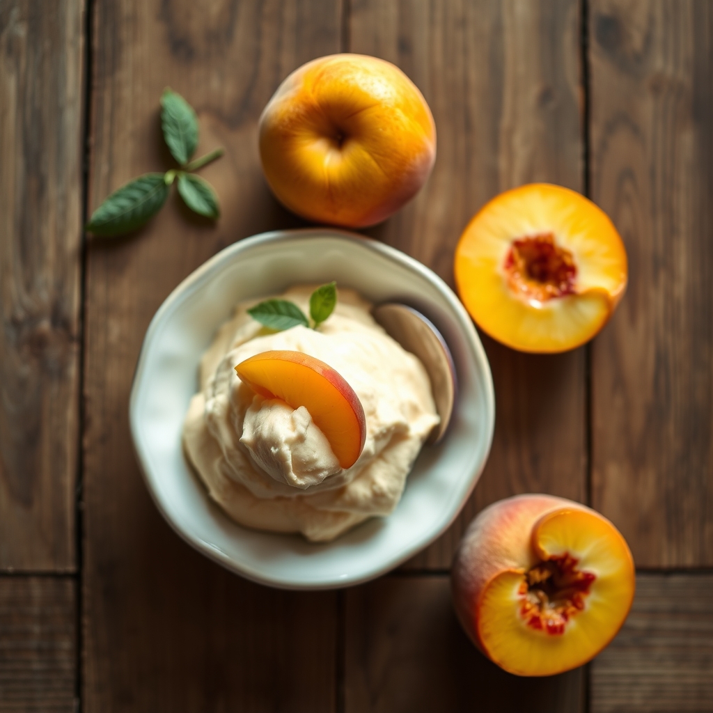 Frozen Peach Mousse