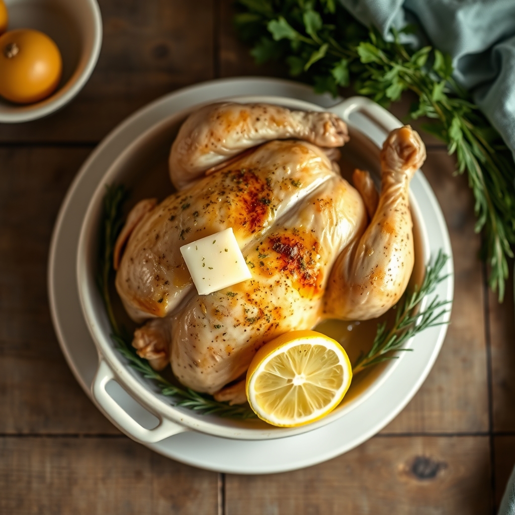 Garlic Butter Roast Chicken